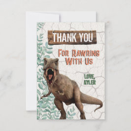 Dinosaurus bedankkaart