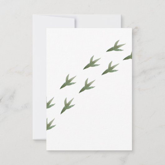 Dinosaurus bedankkaart (Achterkant)