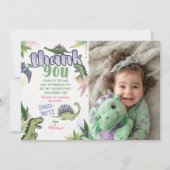 Dinosaurus bedankkaart kaart (Voorkant)