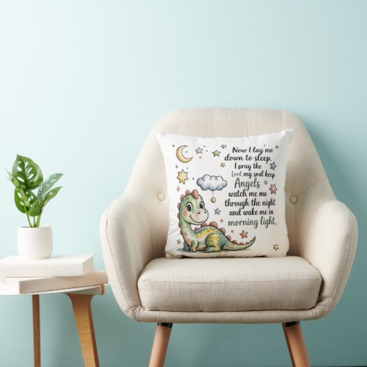 Dinosaurus Bedtijd Gebedskussen Kussen (Stoel)