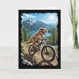 Dinosaurus bergfietsen door bosroute  kaart