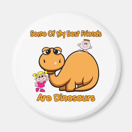 Dinosaurus beste vrienden magneet (Voorkant)