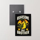 Dinosaurus Big Brother Button (Voorkant / Achterkant)