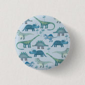 Dinosaurus Blue Button (Voorkant)