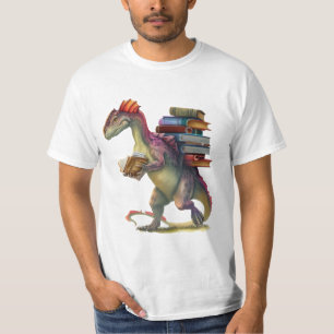 Dinosaurus Boekworm - Leuke Fantasy Lezing Liefheb T-shirt