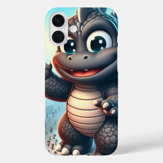 Dinosaurus boos Case-Mate iPhone case (Achterkant)