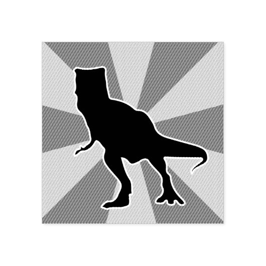 Dinosaurus boos T-rex voor kinderen die van dino's Rubberstempel (Afrduk)