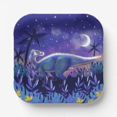 Dinosaurus Bord 7" Vierkant (Voorkant)