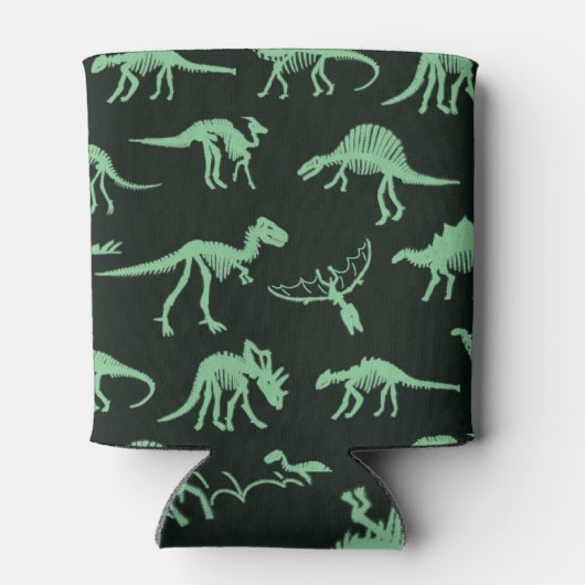 Dinosaurus Botten  silhouet illustratie. Blikjeskoeler (Achterkant)