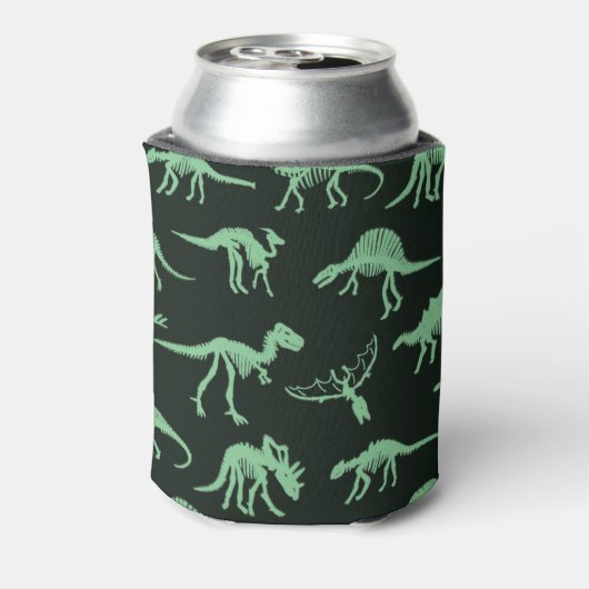 Dinosaurus Botten  silhouet illustratie. Blikjeskoeler (Blikje Achterkant)