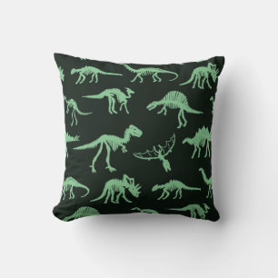 Dinosaurus Botten silhouet illustratie. Kussen