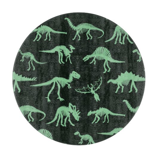 Dinosaurus Botten silhouet illustratie. Snijplank (Voorkant)