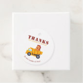 Dinosaurus Bouw Crew Verjaardagsfeest Bedankjes Labels (In situ)