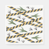 Dinosaurus Bouwfeestservetten Servet (Voorkant)