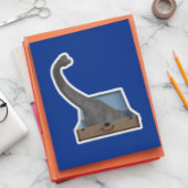 Dinosaurus Brachiosaurus in een Koffer bagage Sticker