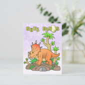 dinosaurus briefkaart (Staand voorkant)