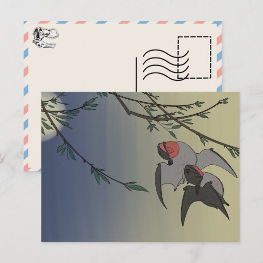 Dinosaurus briefkaart - Anurognathus (Voorkant / Achterkant)