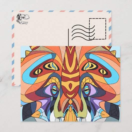 Dinosaurus briefkaart - Stellasaurus (Voorkant / Achterkant)