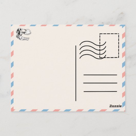 Dinosaurus briefkaart - Stellasaurus (Achterkant)