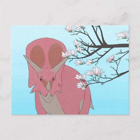 Dinosaurus briefkaart - Torosaurus (Voorkant)