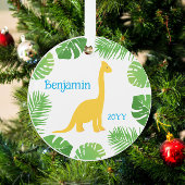 Dinosaurus Brontosaurus Foto Keepsake Kerstmis Ornament