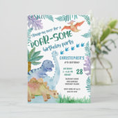 Dinosaurus brullen-Sommige Verjaardagsfeestjes Jon Kaart (Staand voorkant)