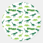 Dinosaurus brullende Stickers (Voorkant)