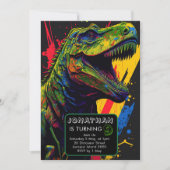 Dinosaurus brult goede tijd vooruit kaart (Voorkant)