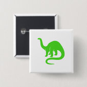 Dinosaurus Button Lichtgroen (Voorkant /achterkant)