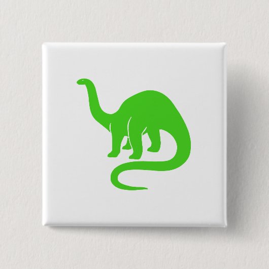Dinosaurus Button Lichtgroen (Voorkant)