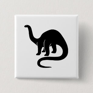 Dinosaurus Button zwart
