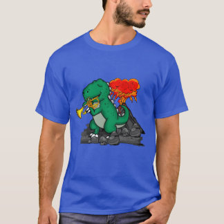 Dinosaurus Cadeau trompet Muziek Big Bandtrompet r T-shirt