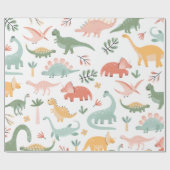 Dinosaurus Cadeaupapier (Vlak)