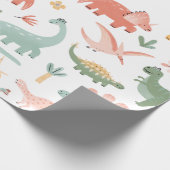 Dinosaurus Cadeaupapier (Hoek)