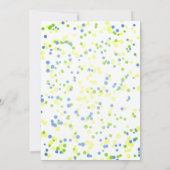 Dinosaurus Cake Drie Rex Waterverf Jongen Verjaard Kaart (Achterkant)