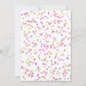 Dinosaurus Cake Drie Rex Waterverf Meisje Verjaard Kaart (Achterkant)