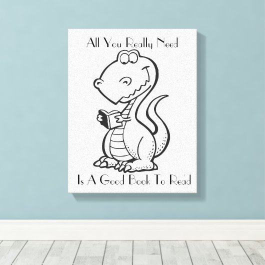 Dinosaurus Canvas Kunst (Insitu (Houten vloer))