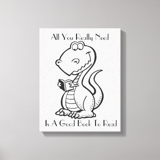 Dinosaurus Canvas Kunst (Voorkant)