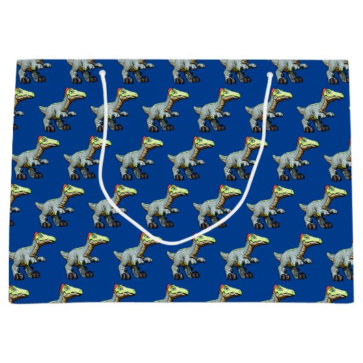 Dinosaurus Cartoon speelgoed Dilophosaurus Groot Cadeauzakje (Voorkant)