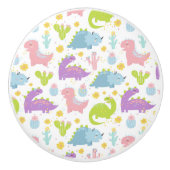 Dinosaurus Ceramic Pull Keramische Knop (Voorkant)