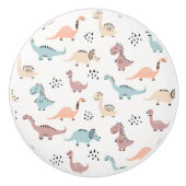 Dinosaurus Ceramic Pull Keramische Knop (Voorkant)