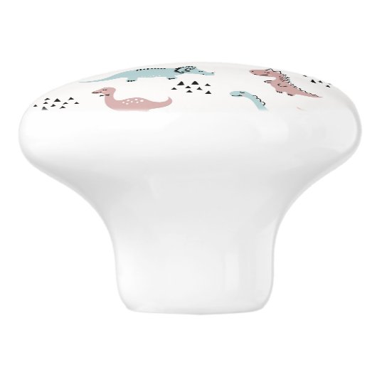 Dinosaurus Ceramic Pull Keramische Knop (Zijkant)