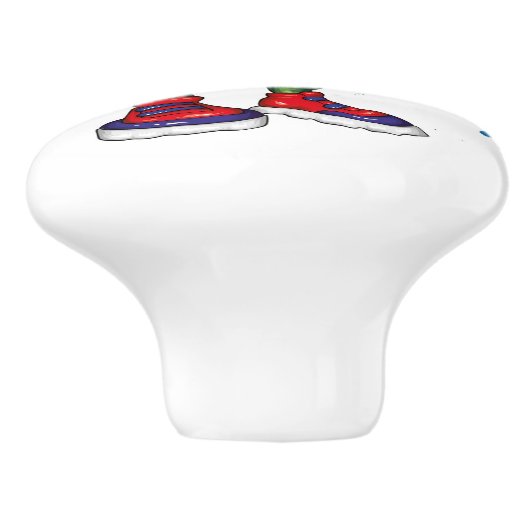 Dinosaurus Ceramic Pull Keramische Knop (Zijkant)