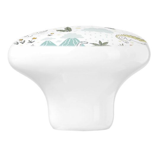 Dinosaurus Ceramic Pull Keramische Knop (Zijkant)