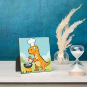 Dinosaurus Chef Koken Grappig Fotoplaat (Insitu)