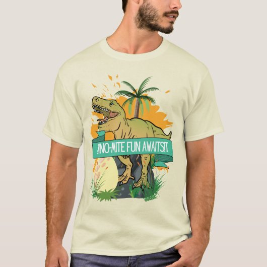 DINOSAURUS CITAT CARTOON T-SHIRT (Voorkant)