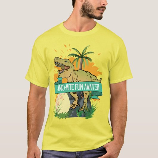 DINOSAURUS CITAT CARTOON T-SHIRT (Voorkant)