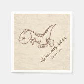 dinosaurus, Cocktail Paper Napkins Servet (Voorkant)