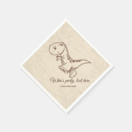 dinosaurus, Cocktail Paper Napkins Servet