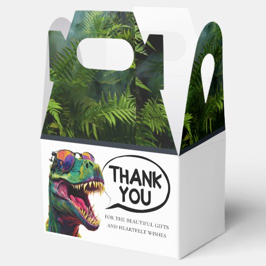 Dinosaurus Cool Happy Bedankdoosjes (Geopend)